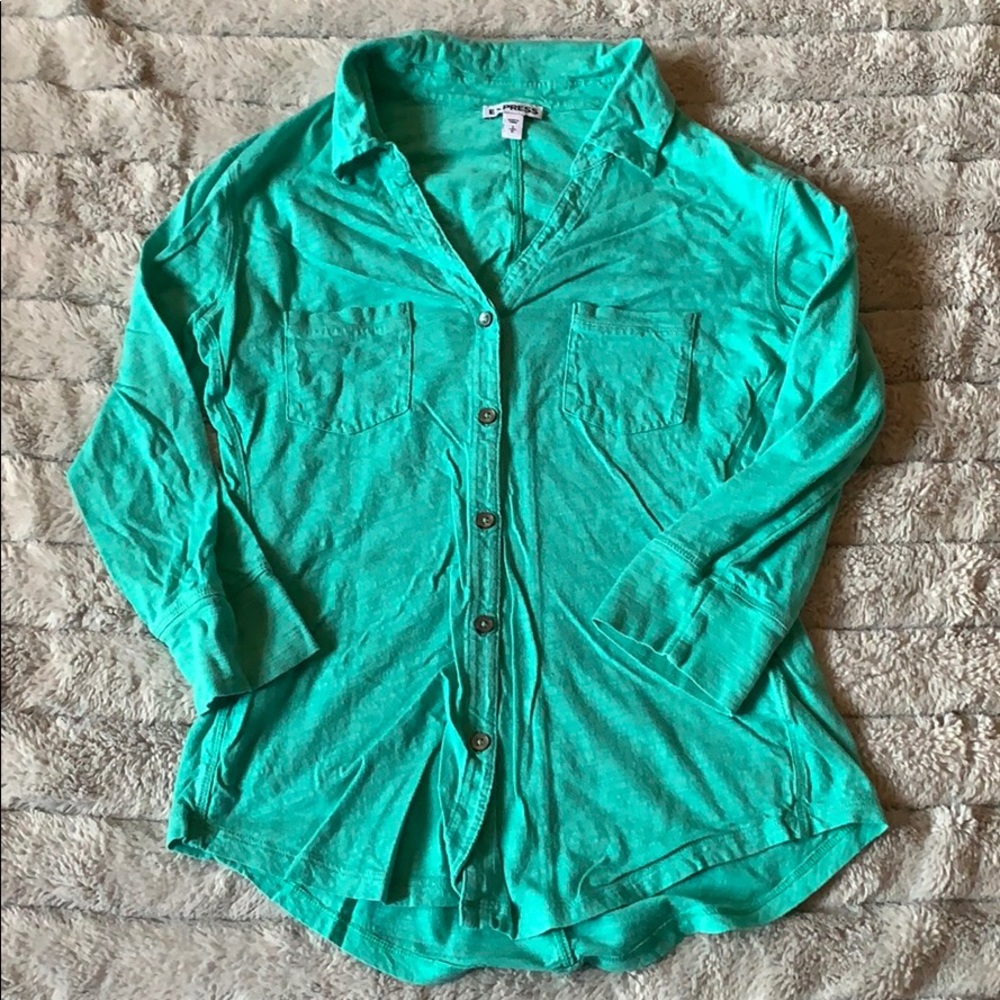 Express 3/4 Sleeve Button Down